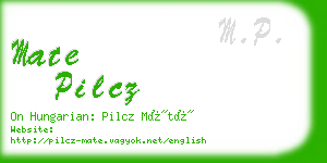 mate pilcz business card